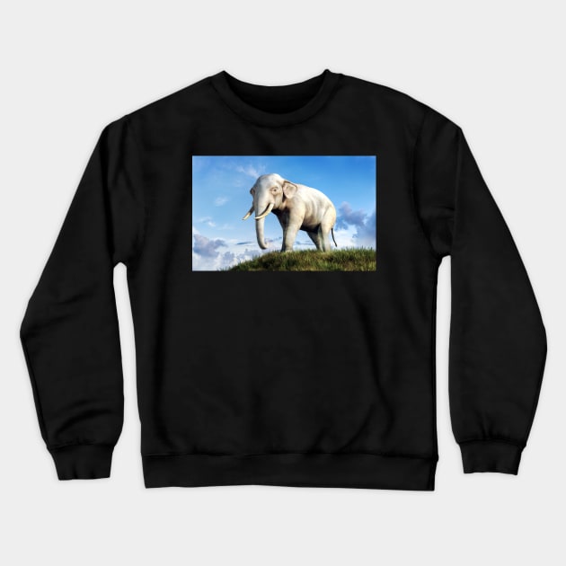 White Elephant Crewneck Sweatshirt by DanielEskridge